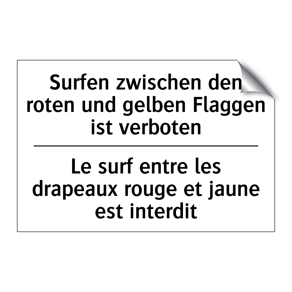 Surfen zwischen den roten und /.../ - Le surf entre les drapeaux rouge /.../