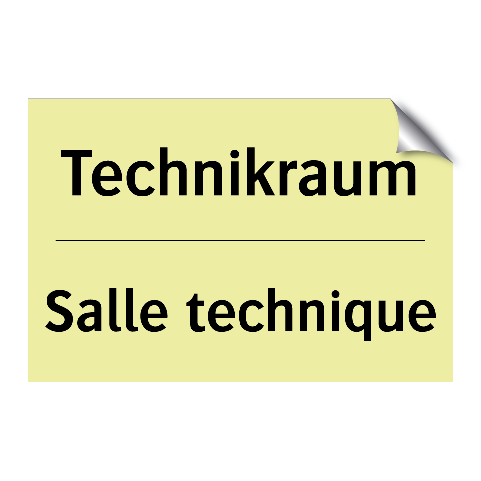 Technikraum - Salle technique