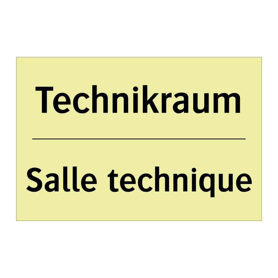 Technikraum - Salle technique