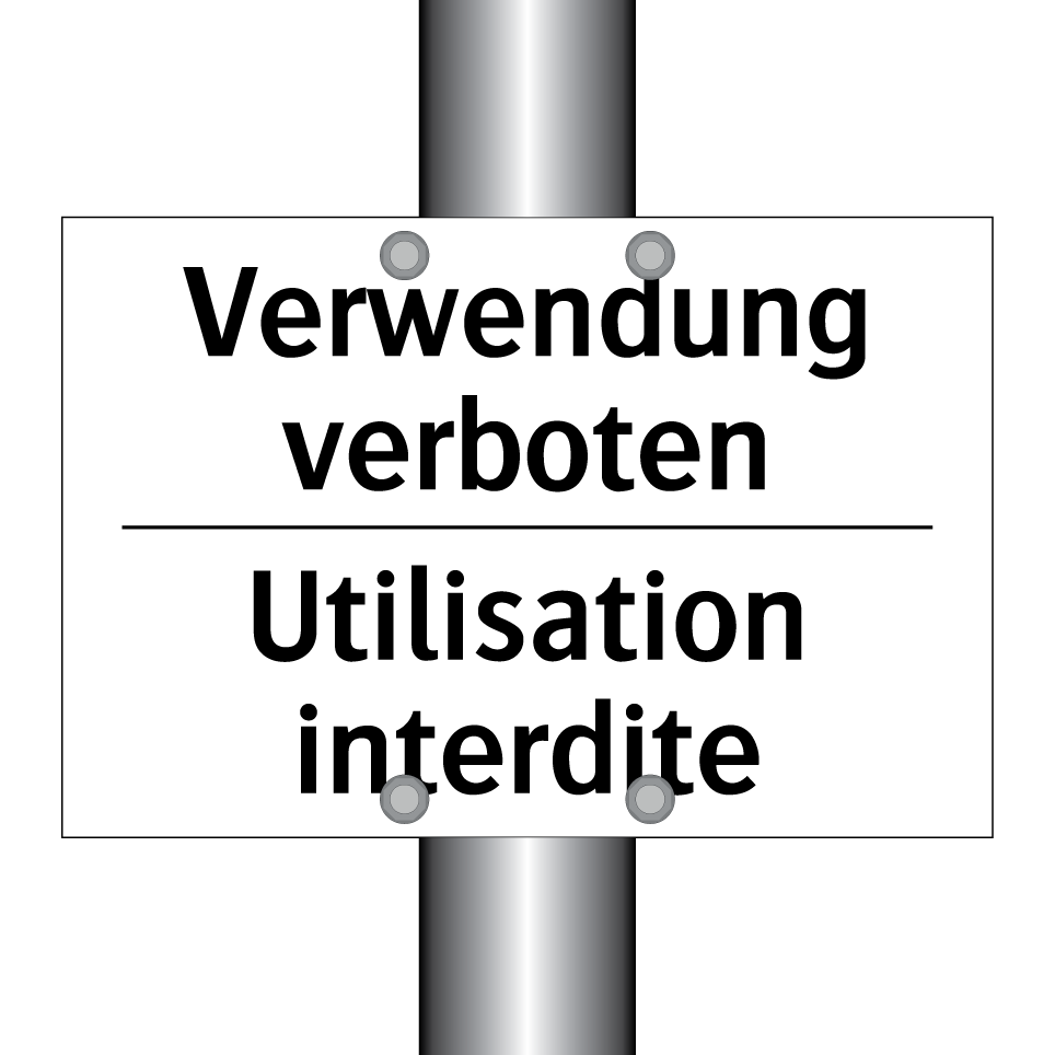 Verwendung verboten - Utilisation interdite