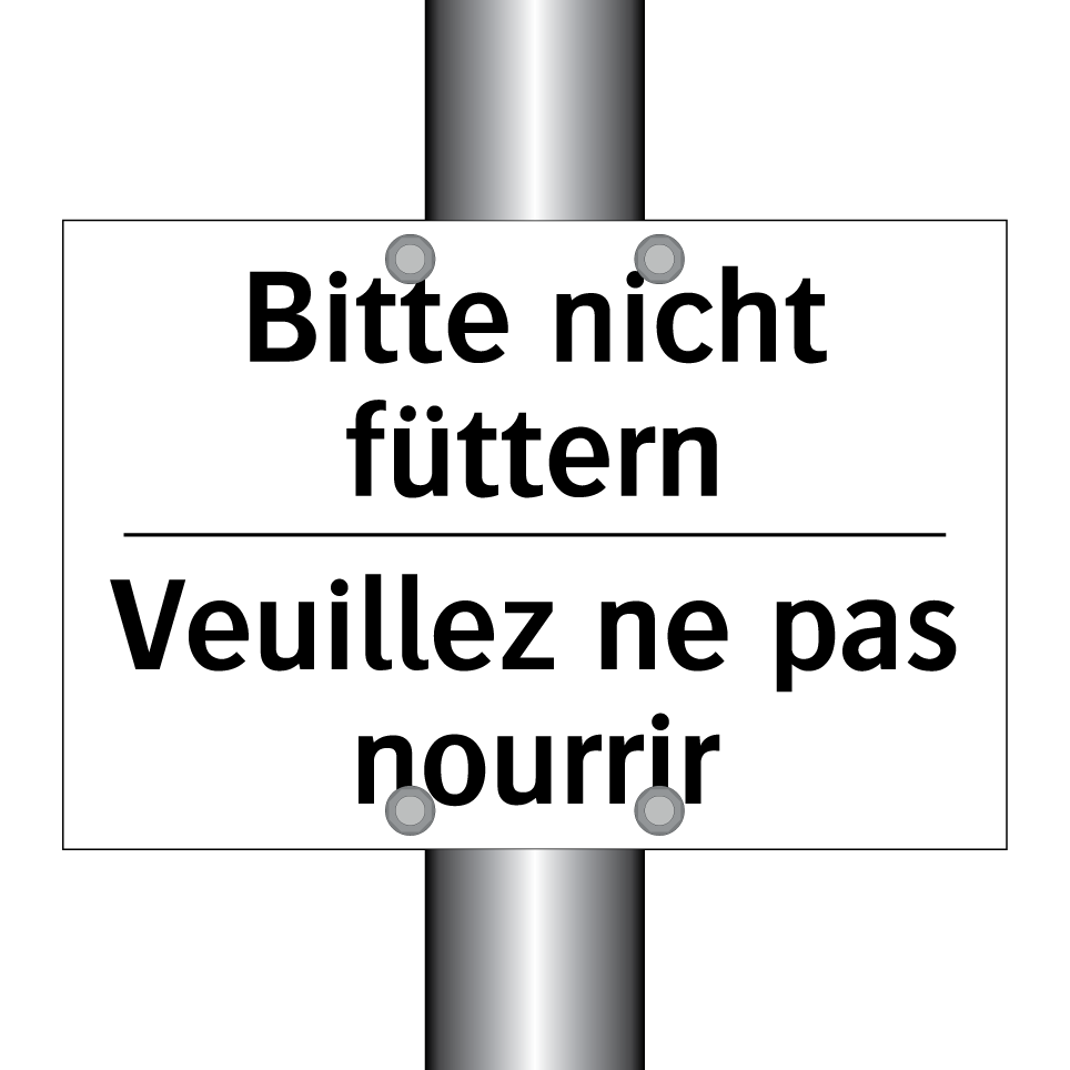 Bitte nicht füttern - Veuillez ne pas nourrir