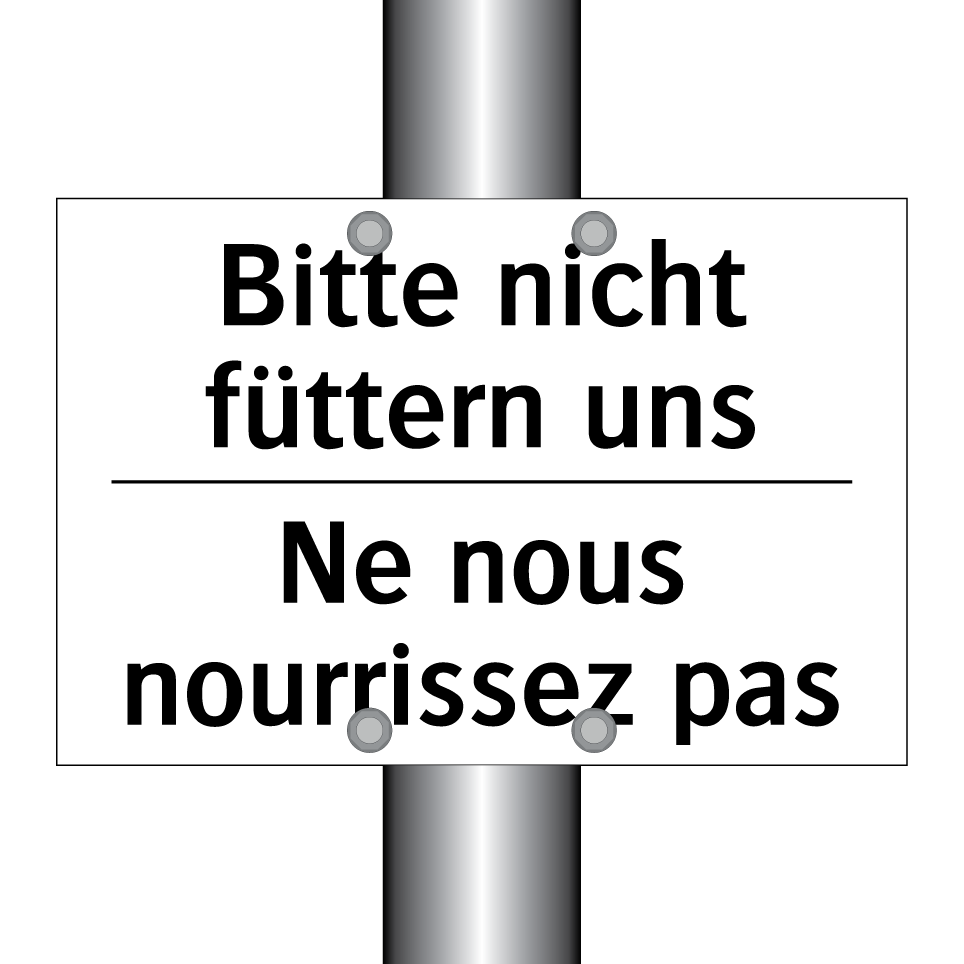 Bitte nicht füttern uns - Ne nous nourrissez pas