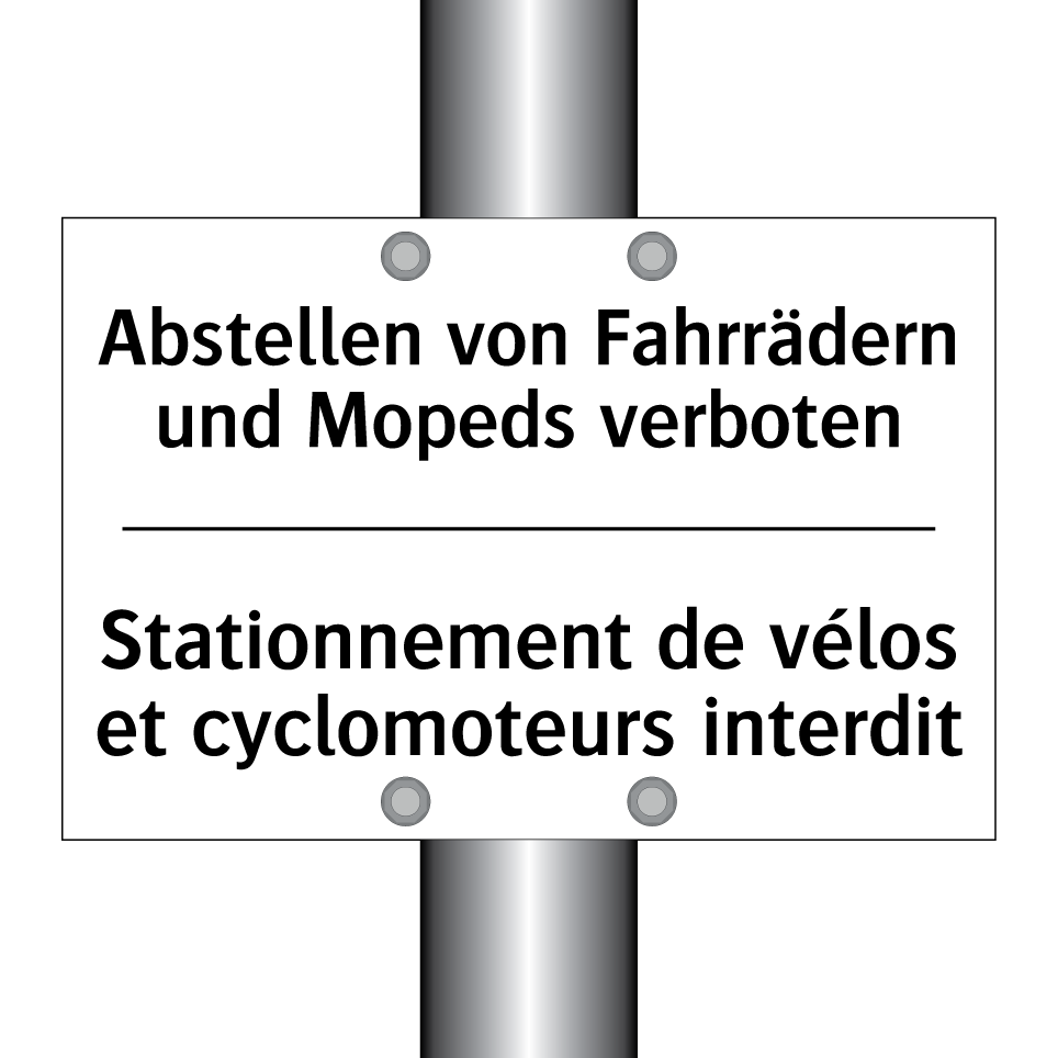 Abstellen von Fahrrädern und Mopeds /.../ - Stationnement de vélos et cyclomoteurs /.../