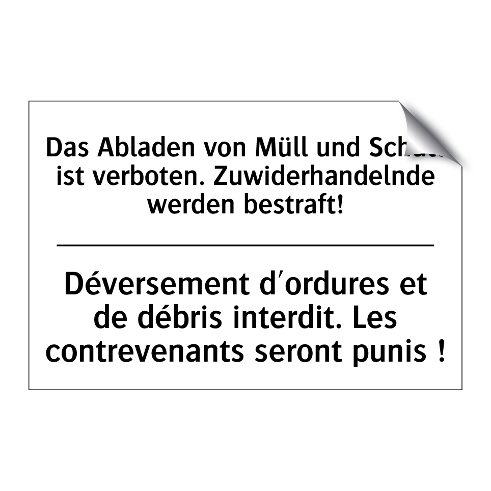 Das Abladen von Müll und Schutt /.../ - Déversement d'ordures et de débris /.../