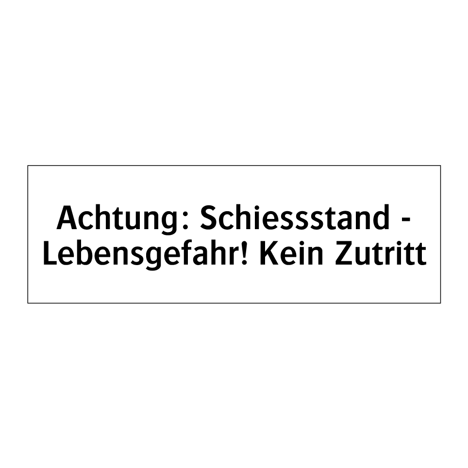 Ab hier gilt: Für Fussgänger verboten
