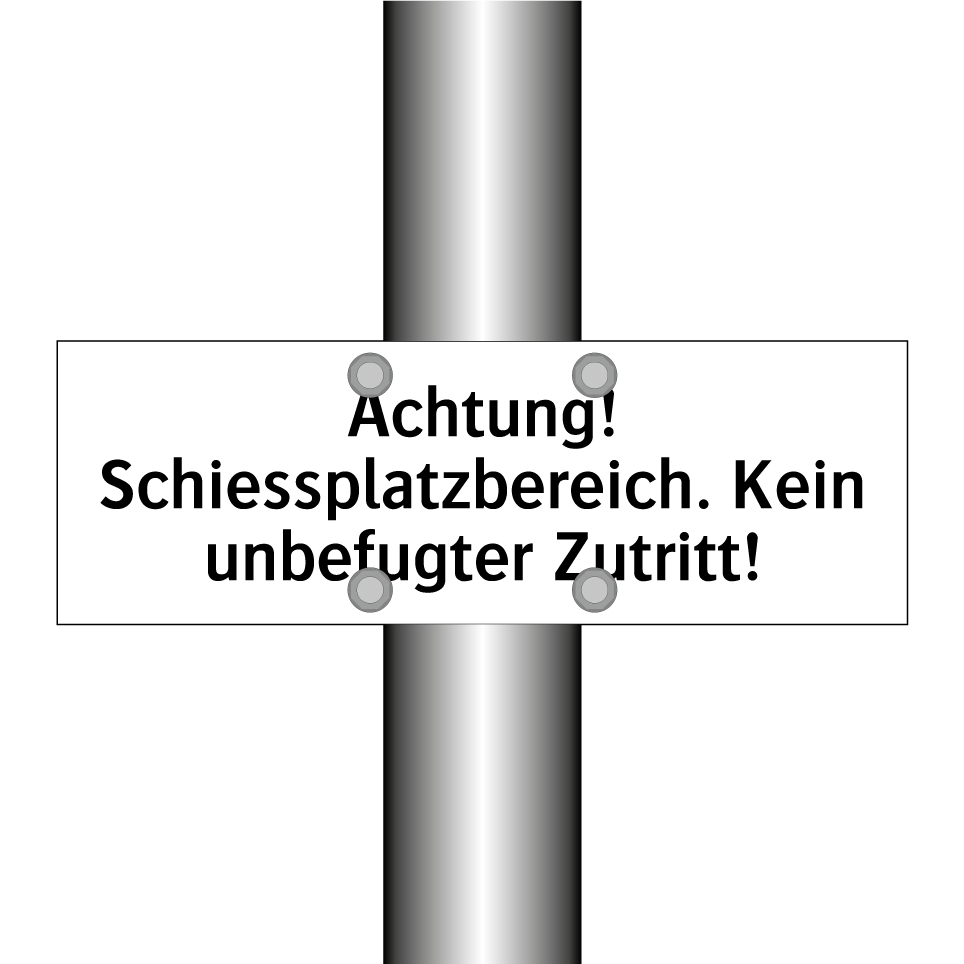 Ab hier: keine Fussgänger erlaubt