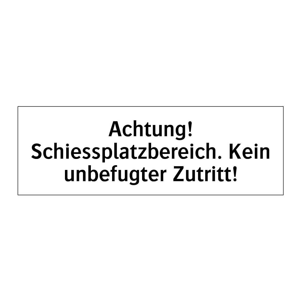 Ab hier: keine Fussgänger erlaubt
