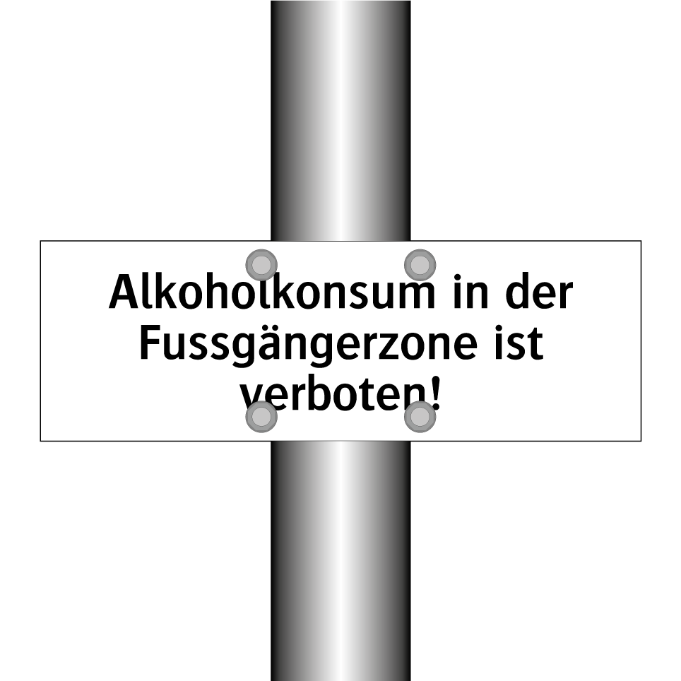 Abladen verboten unter Strafe einer Geldbusse