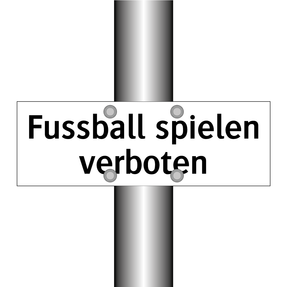 Eintritt mit Fussballschuhen verboten!