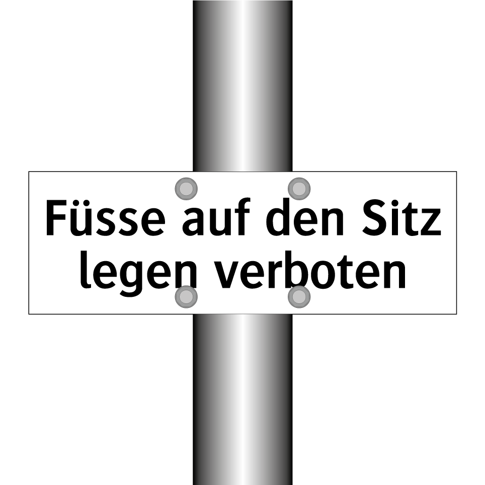 Fussgänger verboten