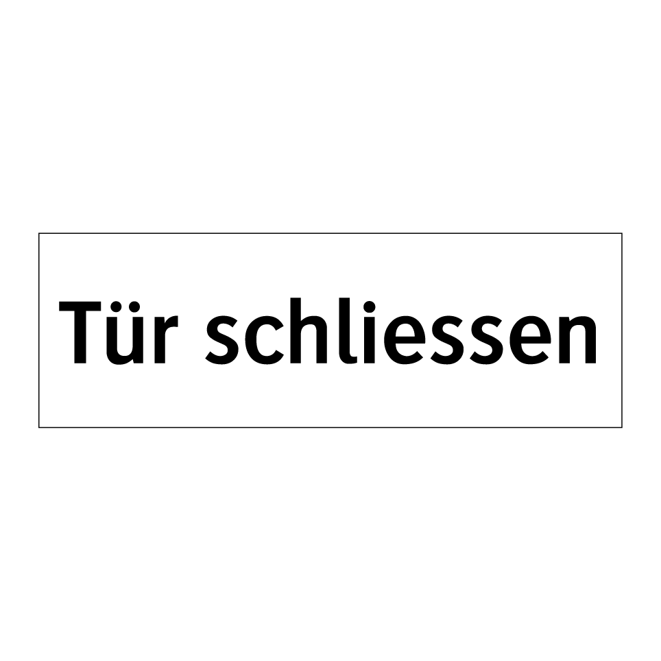 Tür schliessen
