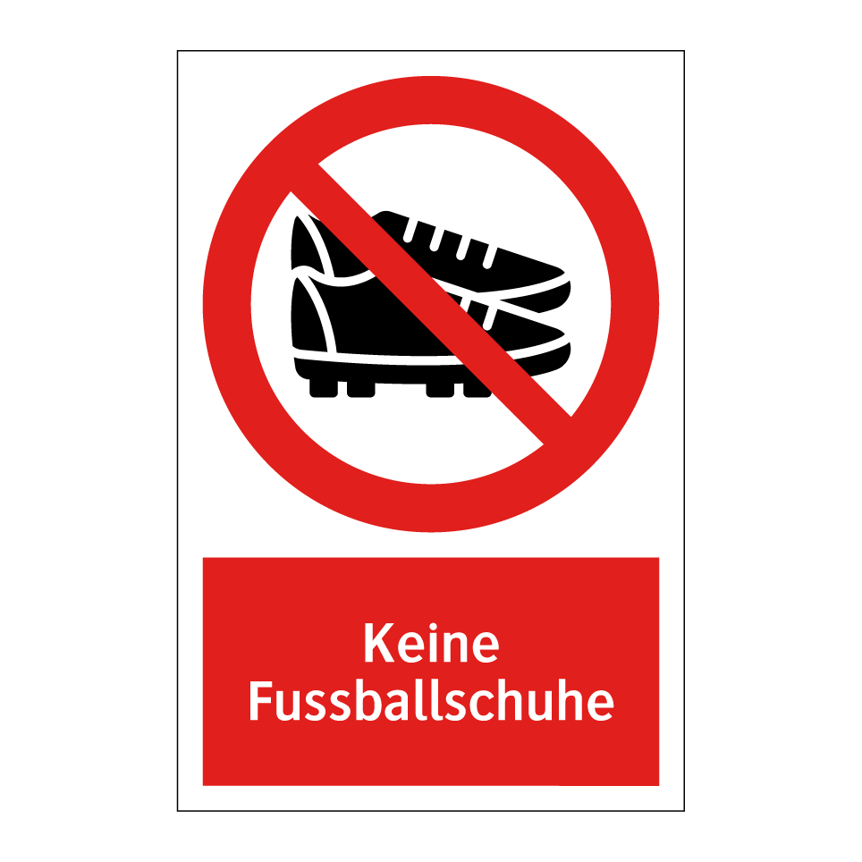 Keine Fussballschuhe