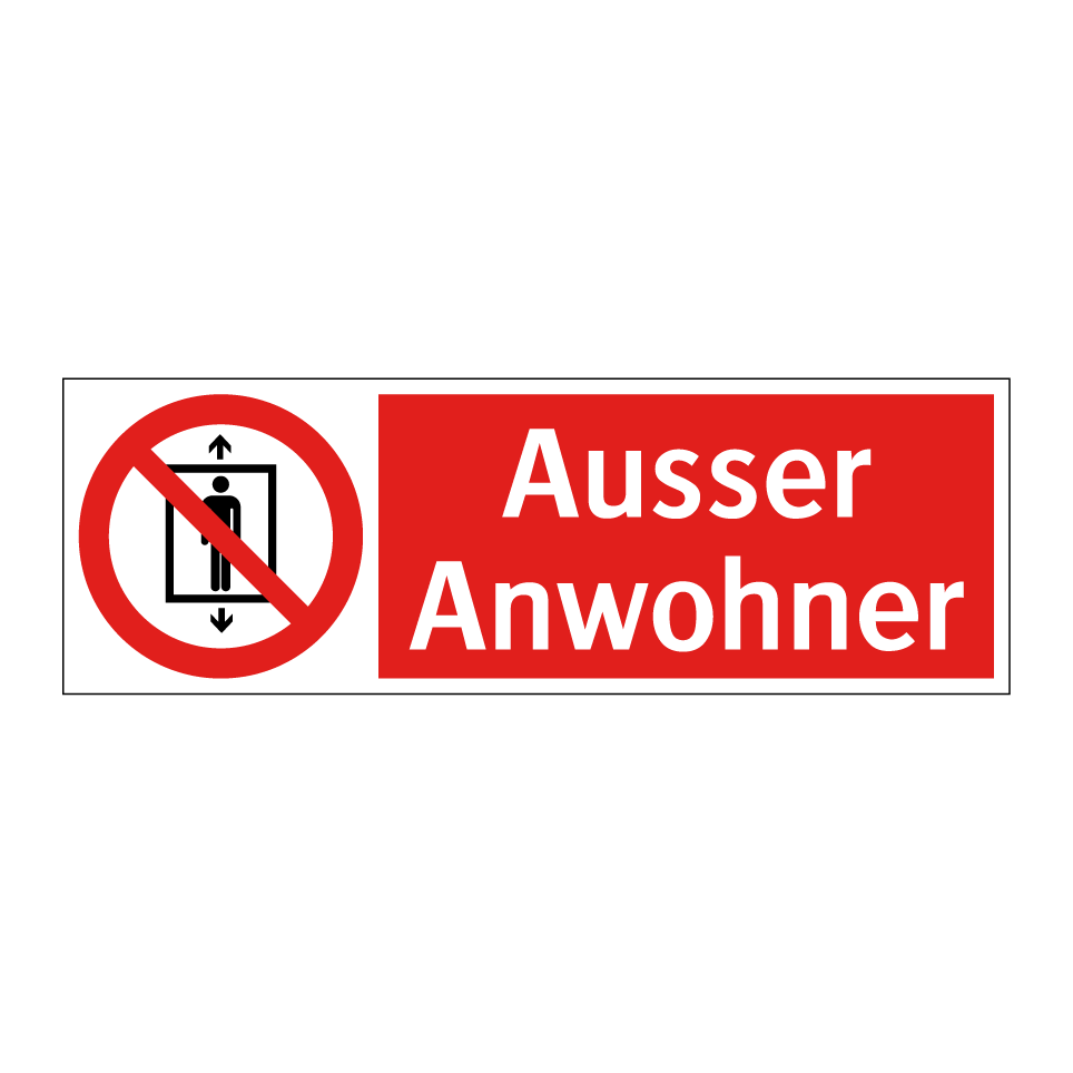 Aufzug ausser Betrieb!