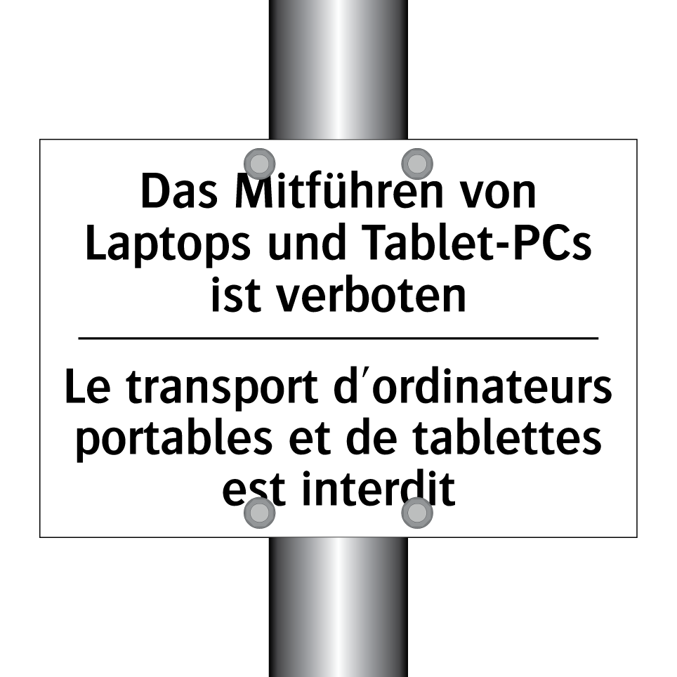 Das Mitführen von Laptops und /.../ - Le transport d'ordinateurs portables /.../
