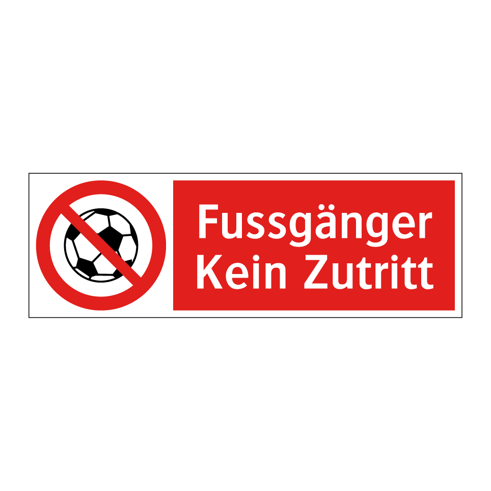 Fussballspielen verboten