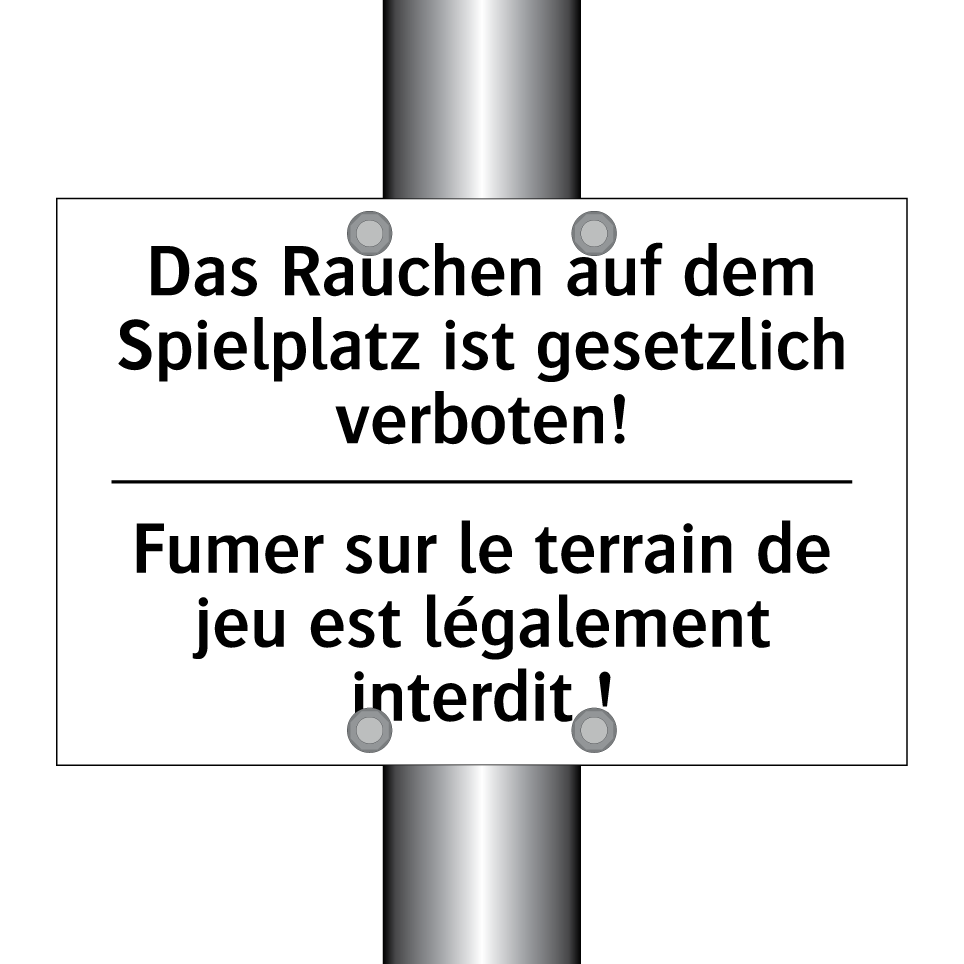 Das Rauchen auf dem Spielplatz /.../ - Fumer sur le terrain de jeu est /.../