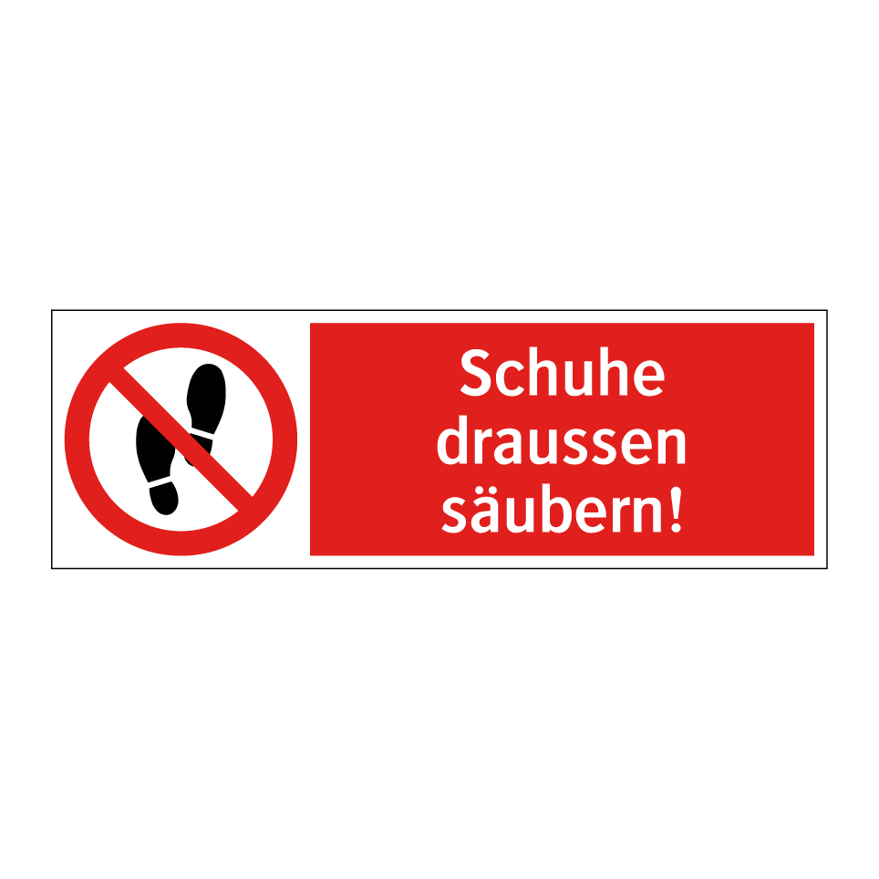 Schuhe draussen reinigen