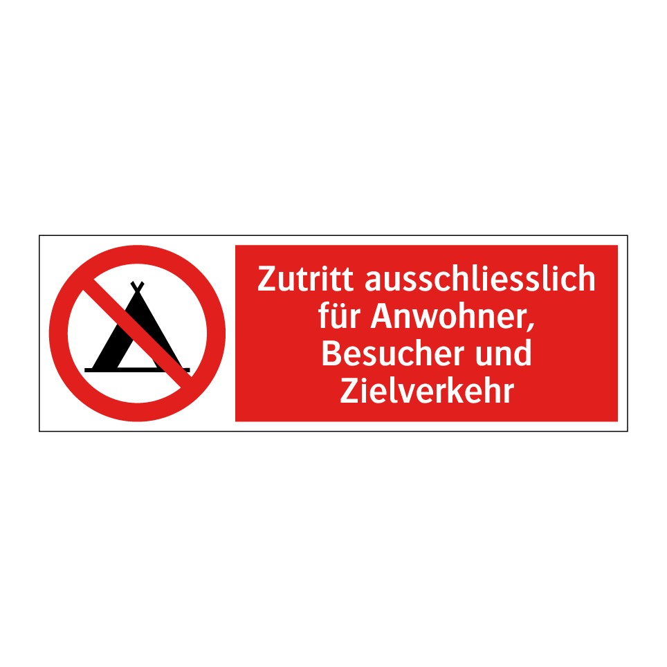 Zeltcamping und offene Feuer sind verboten! Verstösse werden strafrechtlich verfolgt!