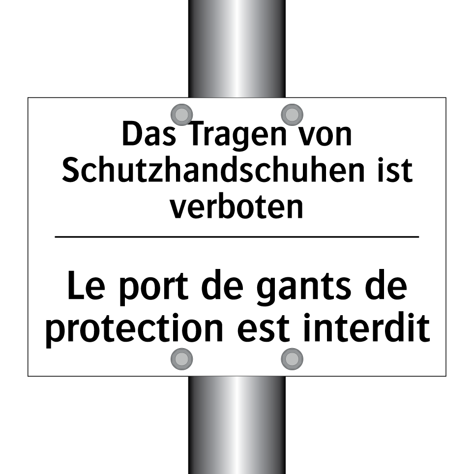 Das Tragen von Schutzhandschuhen /.../ - Le port de gants de protection /.../