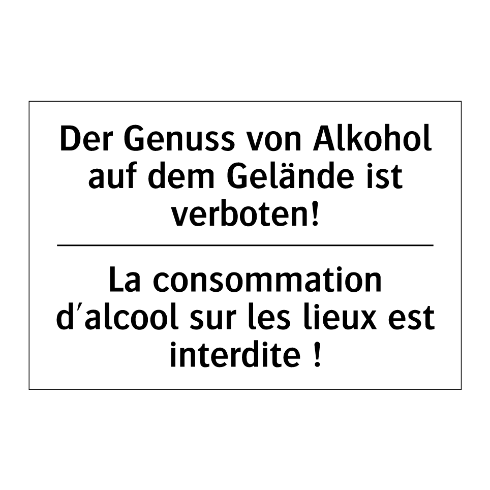 Der Genuss von Alkohol auf dem /.../ - La consommation d'alcool sur les /.../