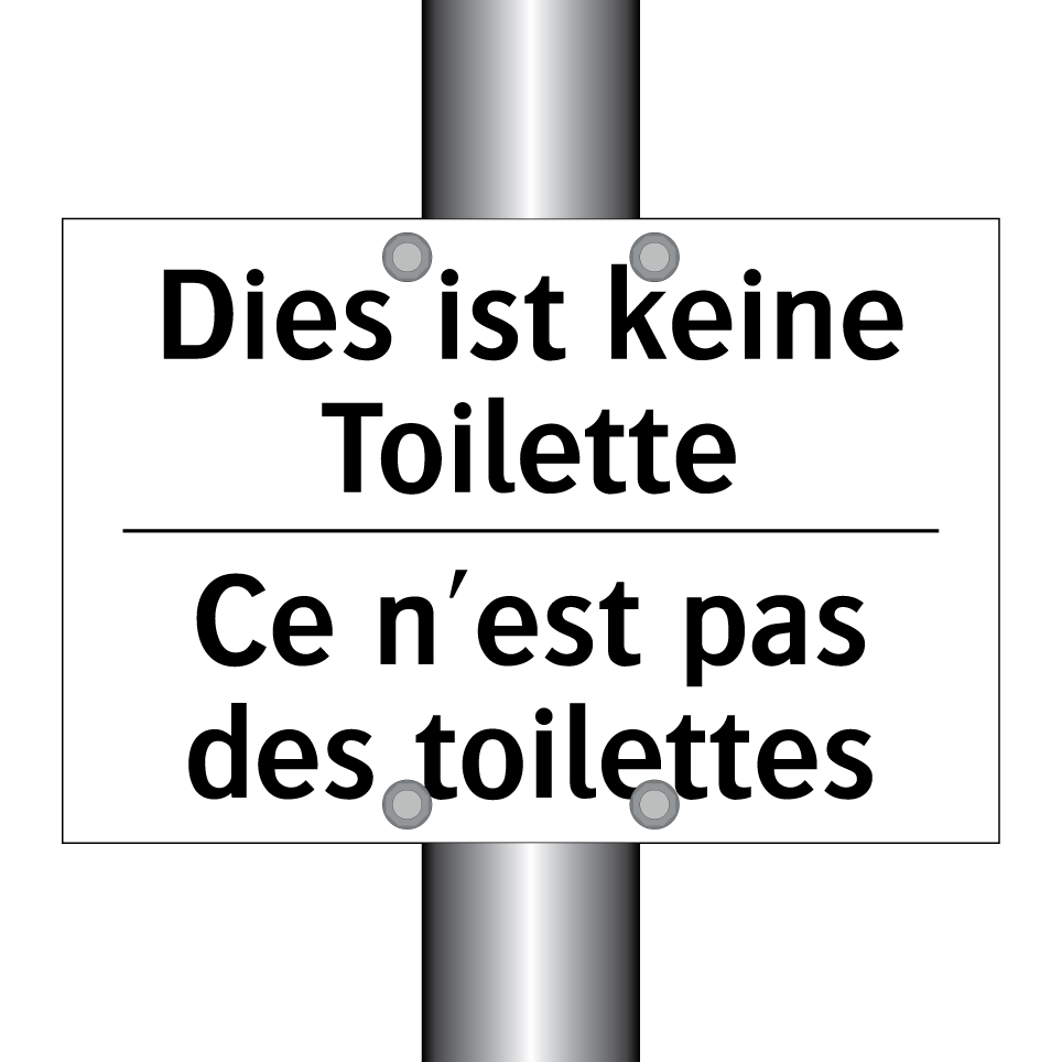 Dies ist keine Toilette - Ce n'est pas des toilettes
