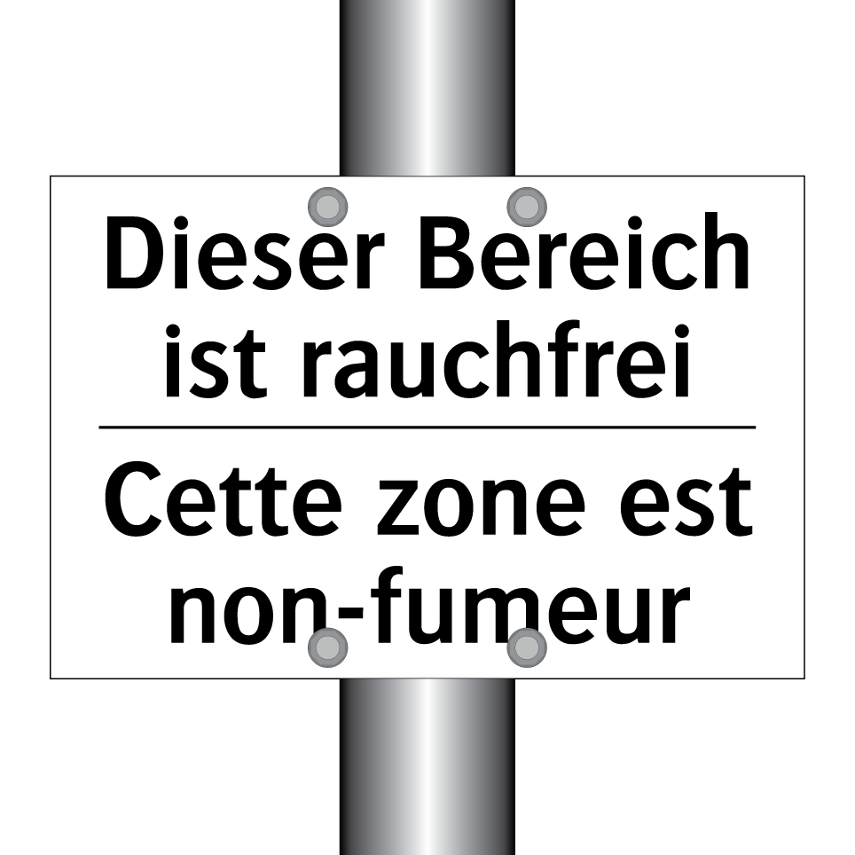 Dieser Bereich ist rauchfrei - Cette zone est non-fumeur
