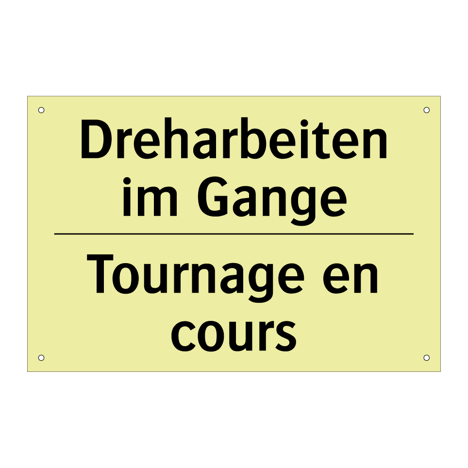 Dreharbeiten im Gange - Tournage en cours