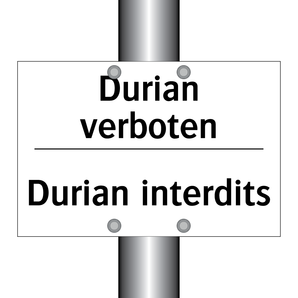 Durian verboten - Durian interdits