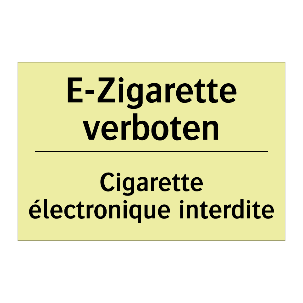 E-Zigarette verboten - Cigarette électronique interdite /.../