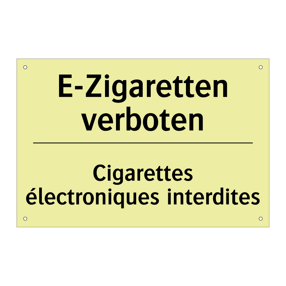 E-Zigaretten verboten - Cigarettes électroniques interdites /.../