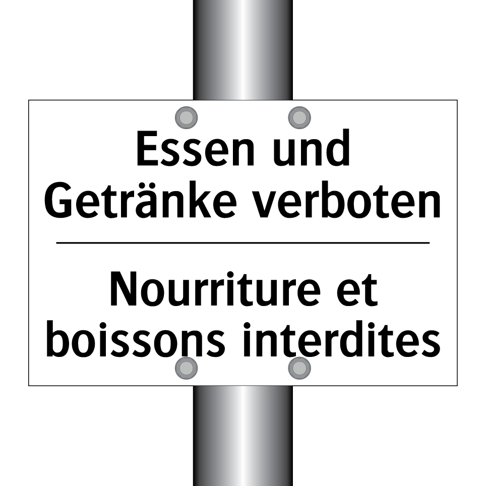 Essen und Getränke verboten - Nourriture et boissons interdites /.../