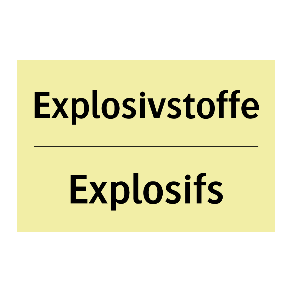 Explosivstoffe - Explosifs