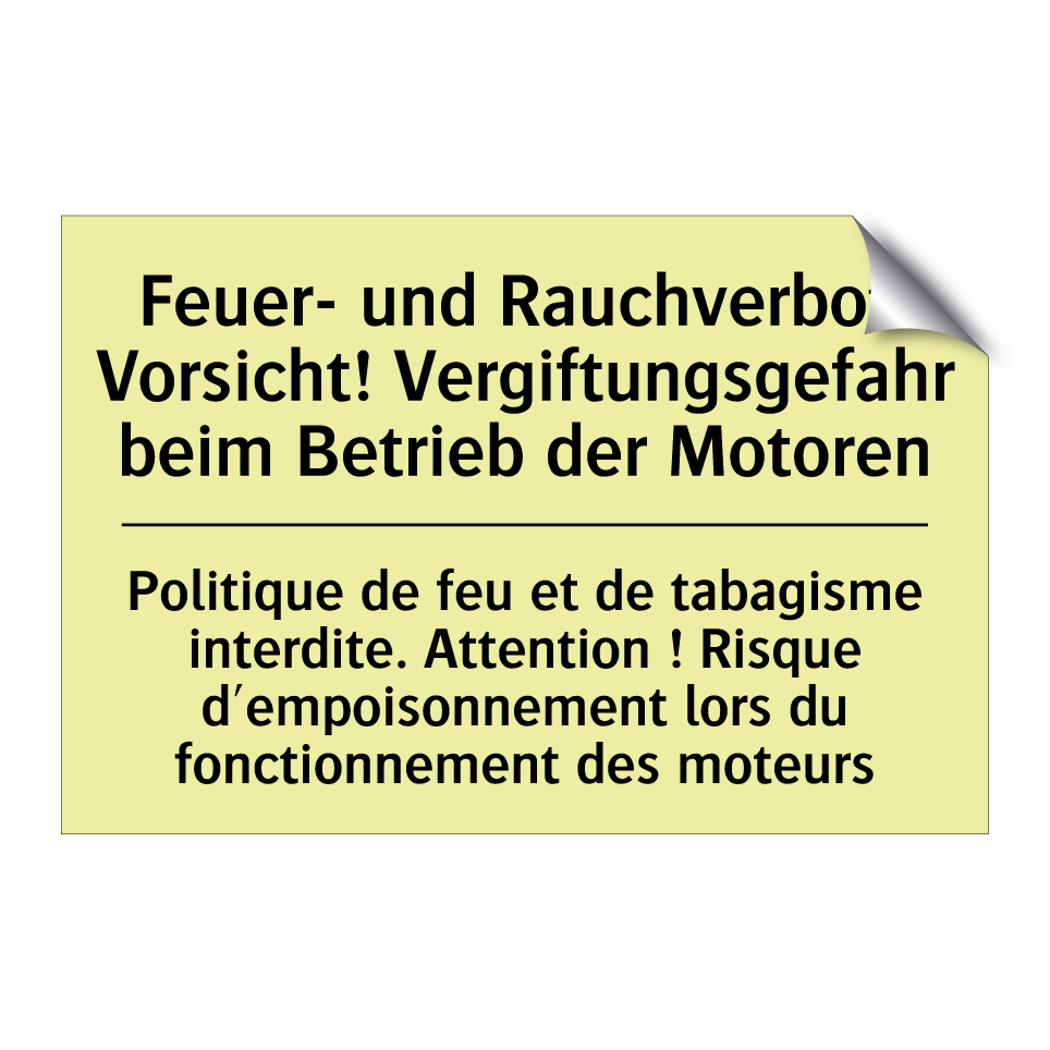 Feuer- und Rauchverbot. Vorsicht! /.../ - Politique de feu et de tabagisme /.../