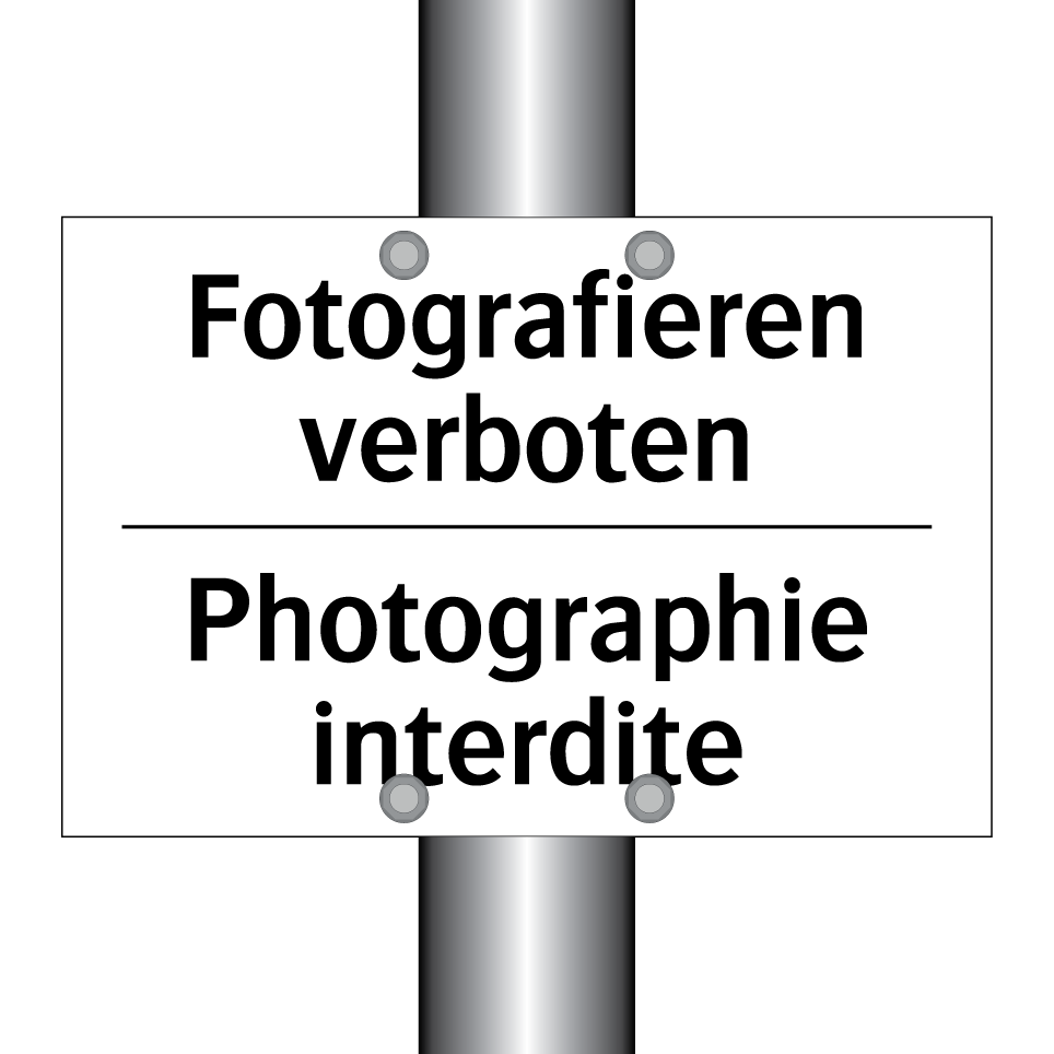 Fotografieren verboten - Photographie interdite