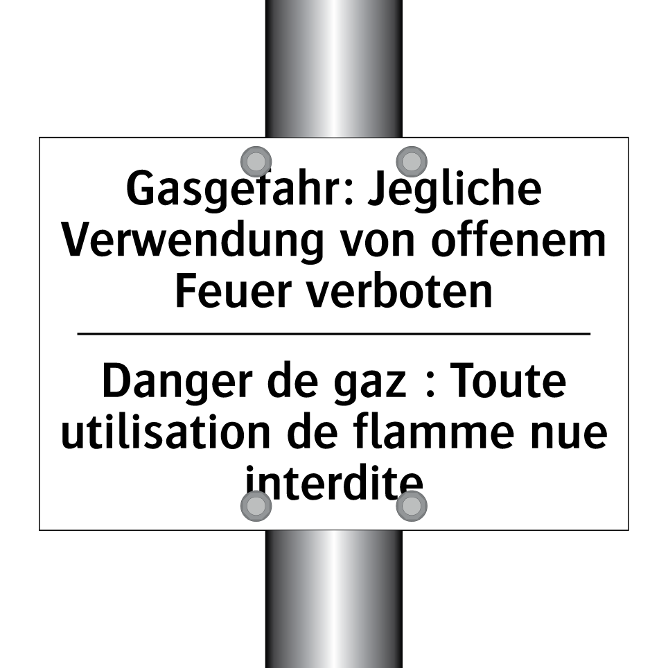 Gasgefahr: Jegliche Verwendung /.../ - Danger de gaz : Toute utilisation /.../