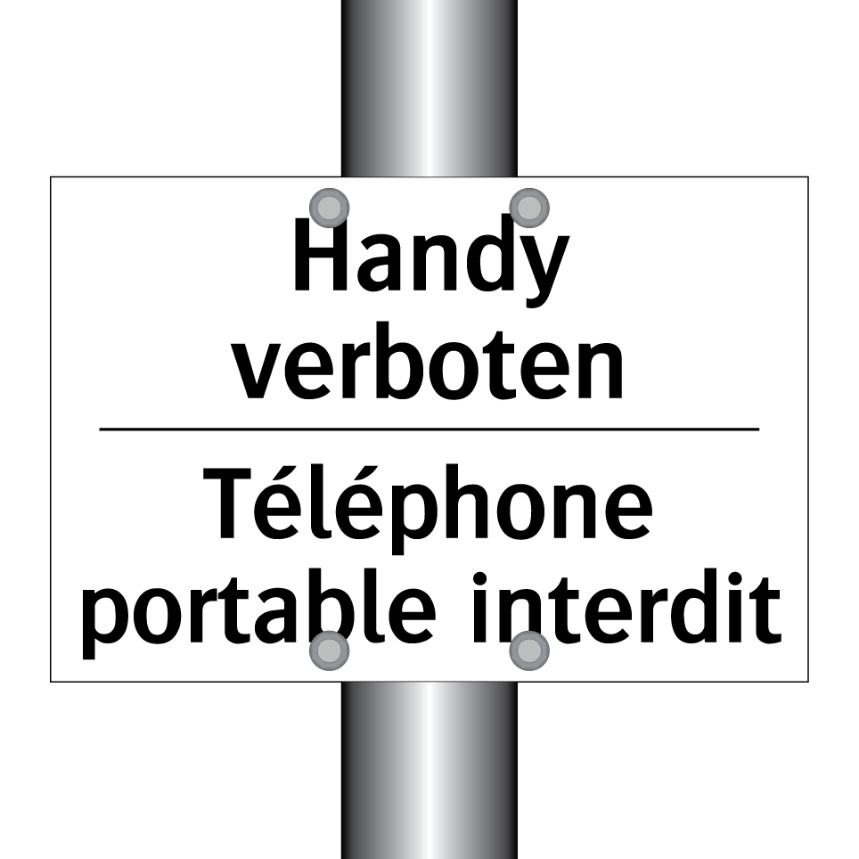 Handy verboten - Téléphone portable interdit