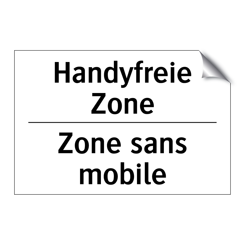 Handyfreie Zone - Zone sans mobile