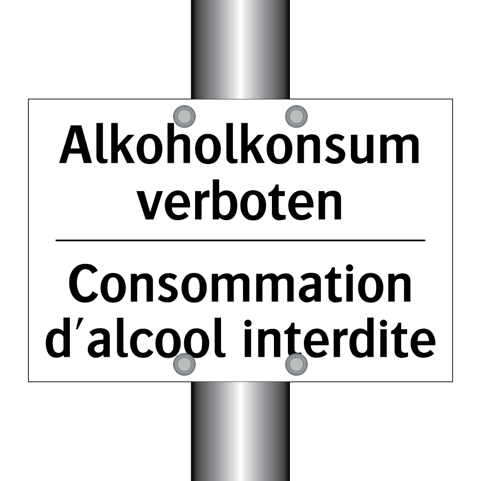Alkoholkonsum verboten - Consommation d'alcool interdite /.../