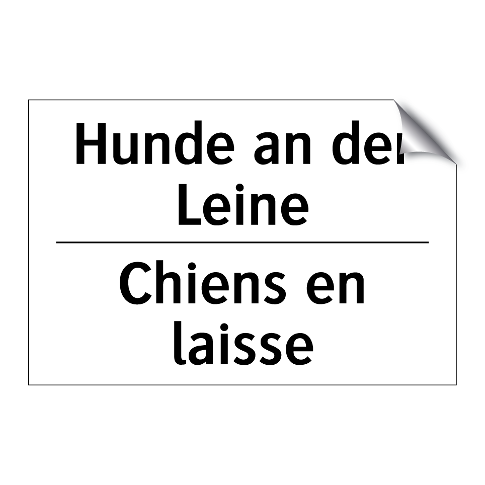 Hunde an der Leine - Chiens en laisse