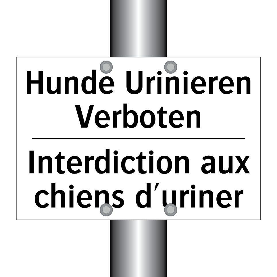 Hunde Urinieren Verboten - Interdiction aux chiens d'uriner /.../