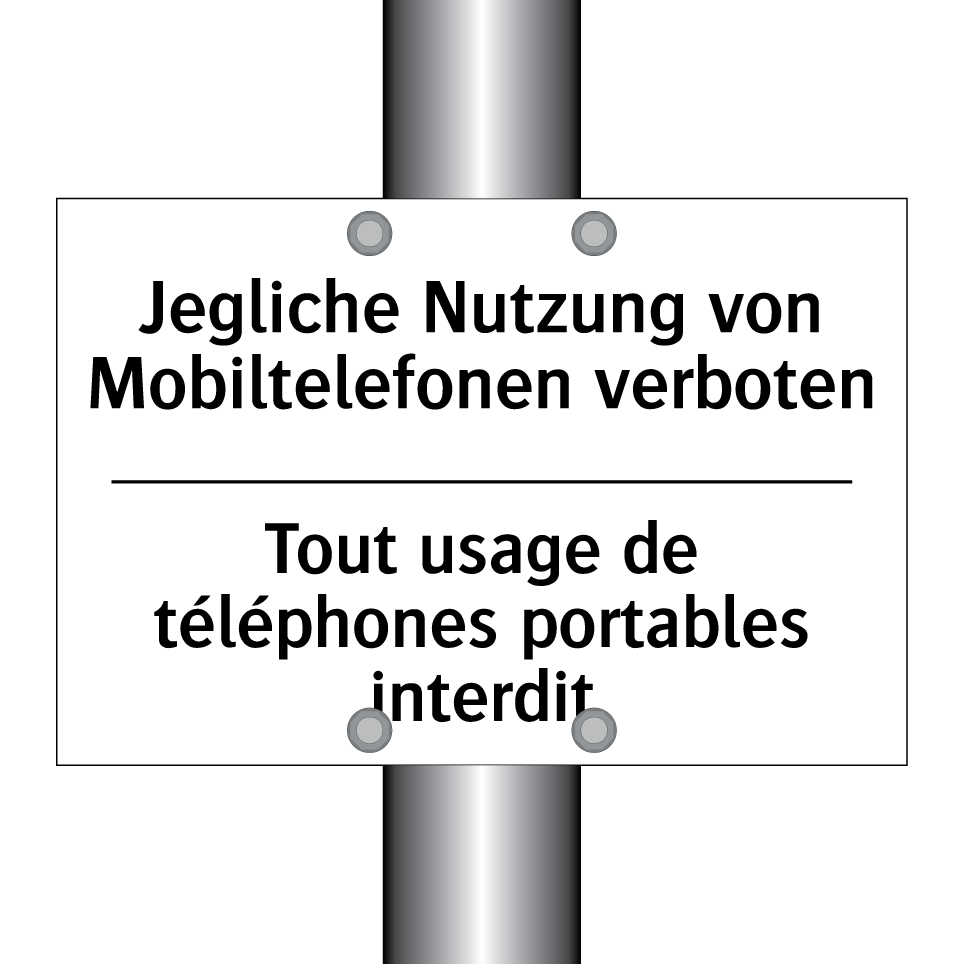 Jegliche Nutzung von Mobiltelefonen /.../ - Tout usage de téléphones portables /.../