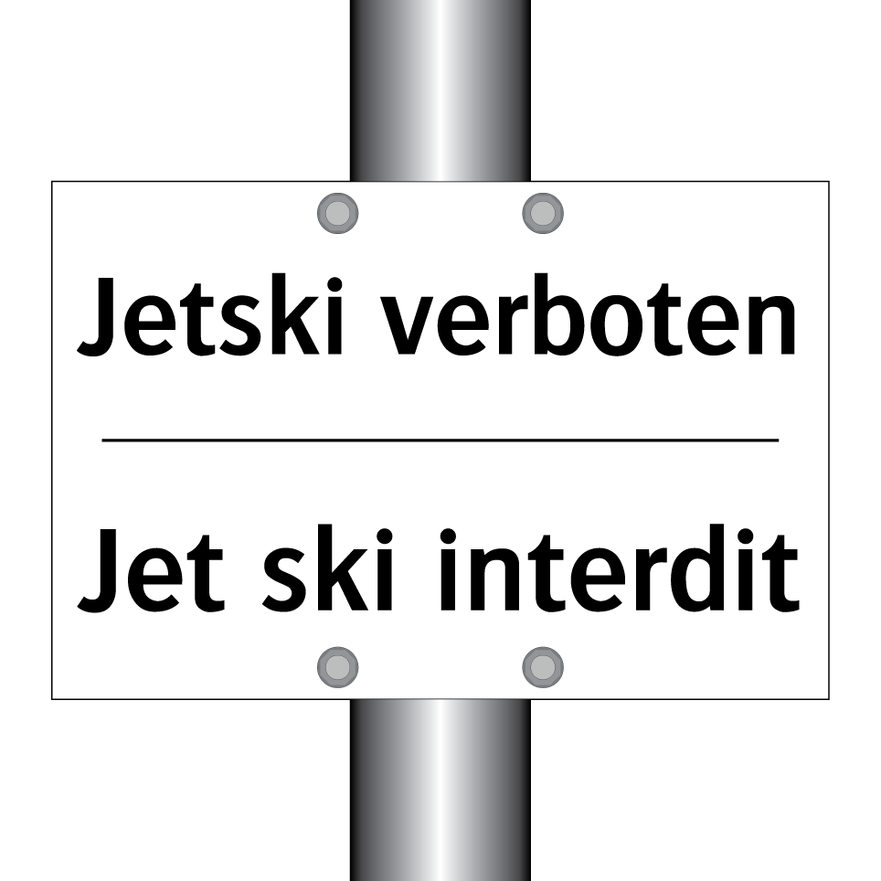 Jetski verboten - Jet ski interdit