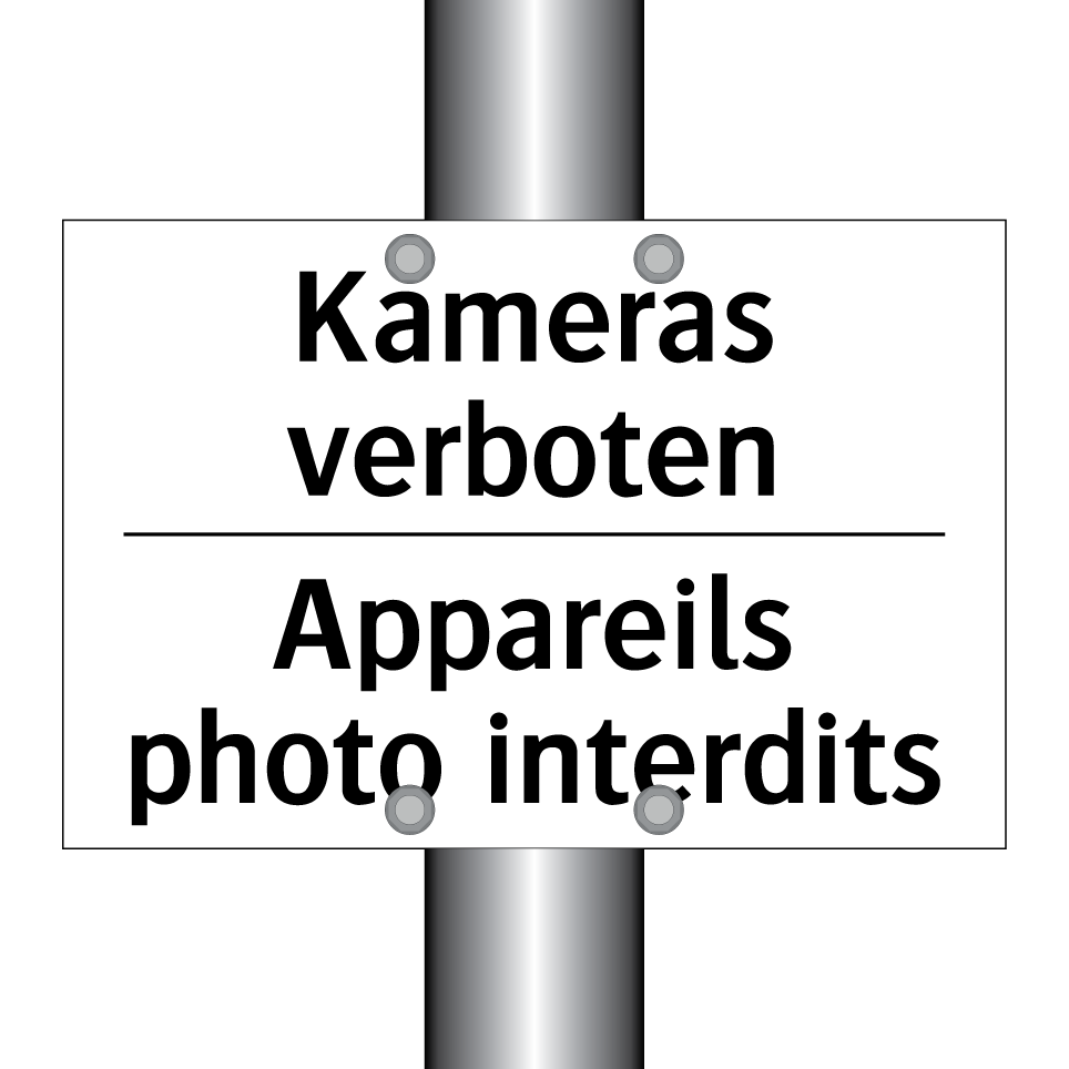 Kameras verboten - Appareils photo interdits