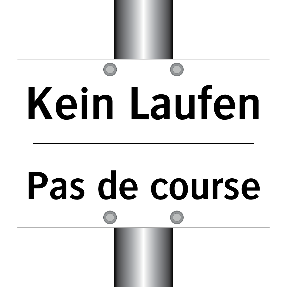 Kein Laufen - Pas de course
