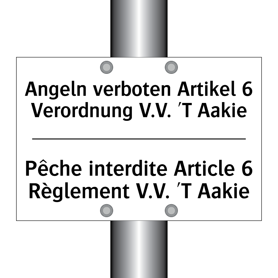 Angeln verboten Artikel 6 Verordnung /.../ - Pêche interdite Article 6 Règlement /.../