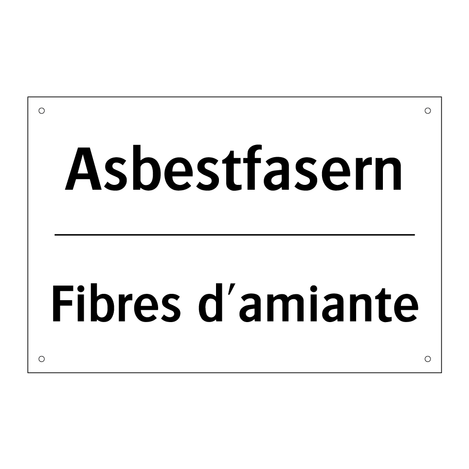 Asbestfasern - Fibres d'amiante