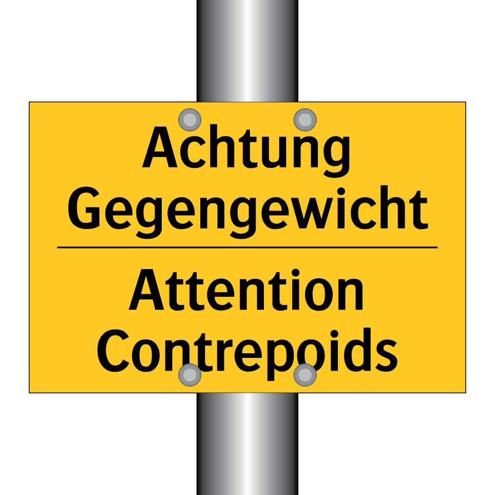 Achtung Gegengewicht - Attention Contrepoids