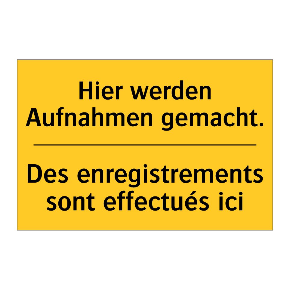 Hier werden Aufnahmen gemacht. - Des enregistrements sont effectués /.../