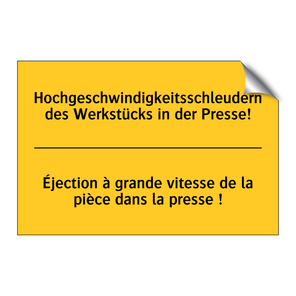 Hochgeschwindigkeitsschleudern /.../ - Éjection à grande vitesse de la /.../