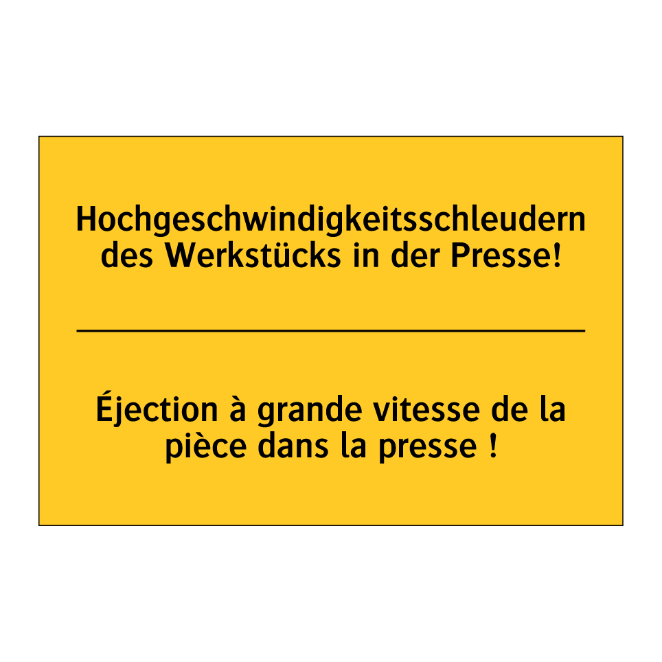 Hochgeschwindigkeitsschleudern /.../ - Éjection à grande vitesse de la /.../
